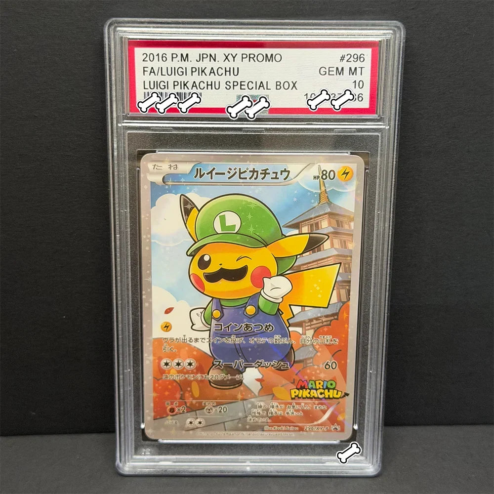 Luigi Pikachu Special Box Base Set Game Grey Hat Van Gogh Proxy Card Toy