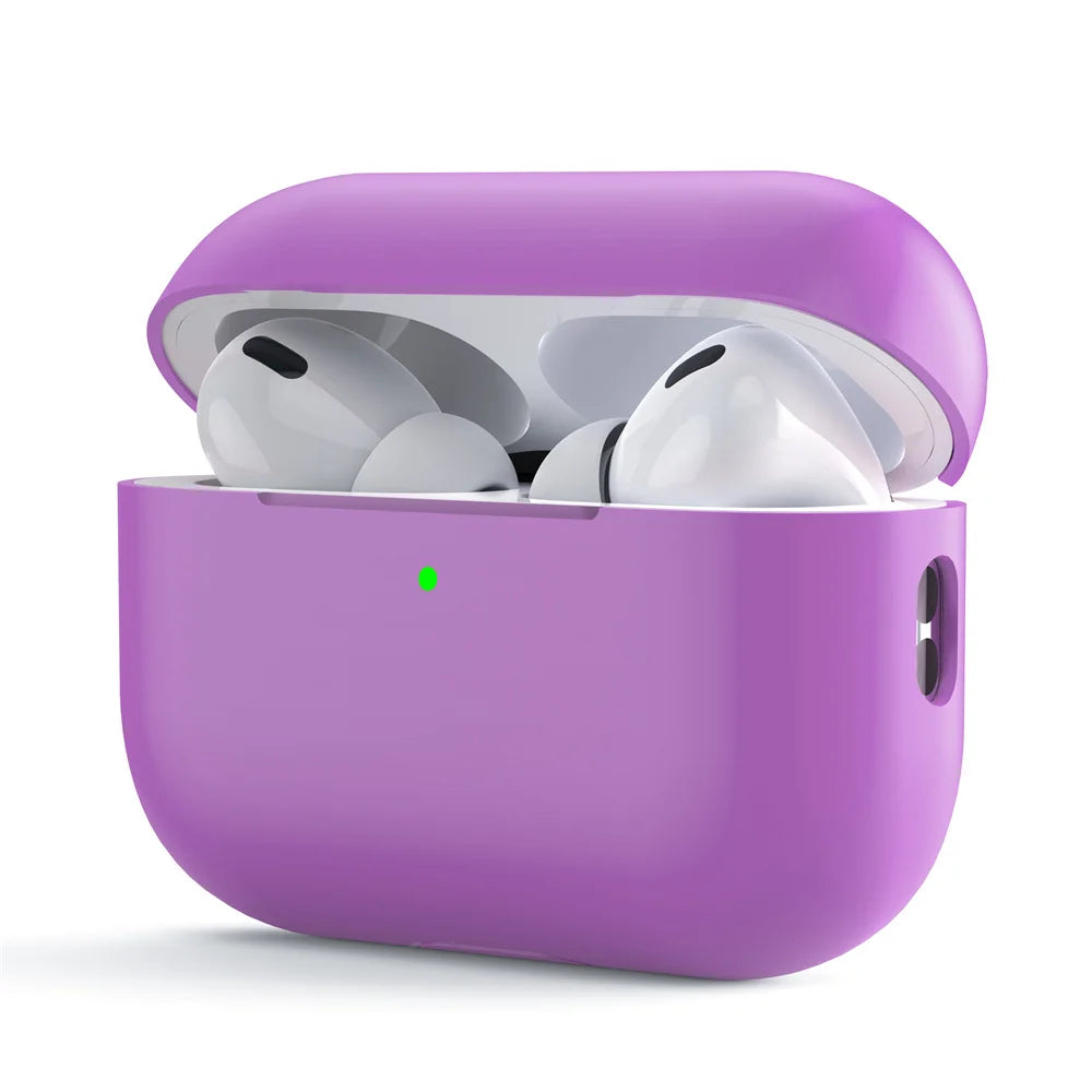 Ultra-Thin Silicone AirPods Case – Slim Matte Protective Cover