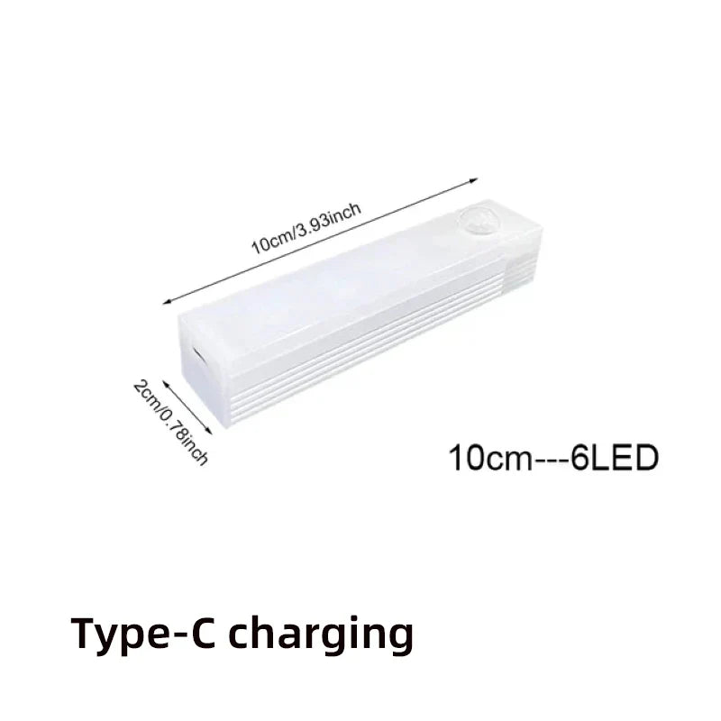 Motion Sensor LED Light Bar – USB-C Rechargeable, 3 Color Modes