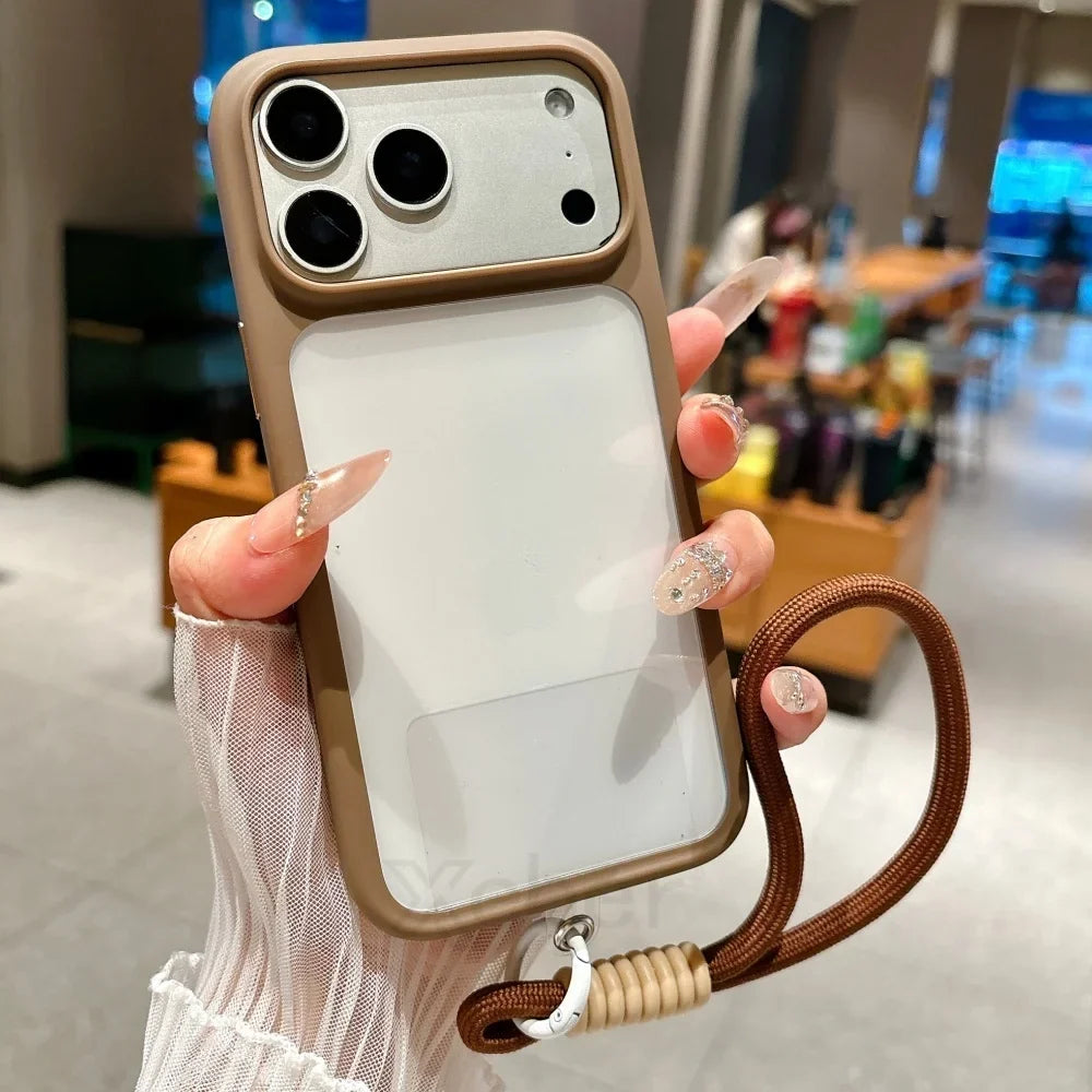 Intelligent Camera Touch Button Crystal Clear iPhone Case