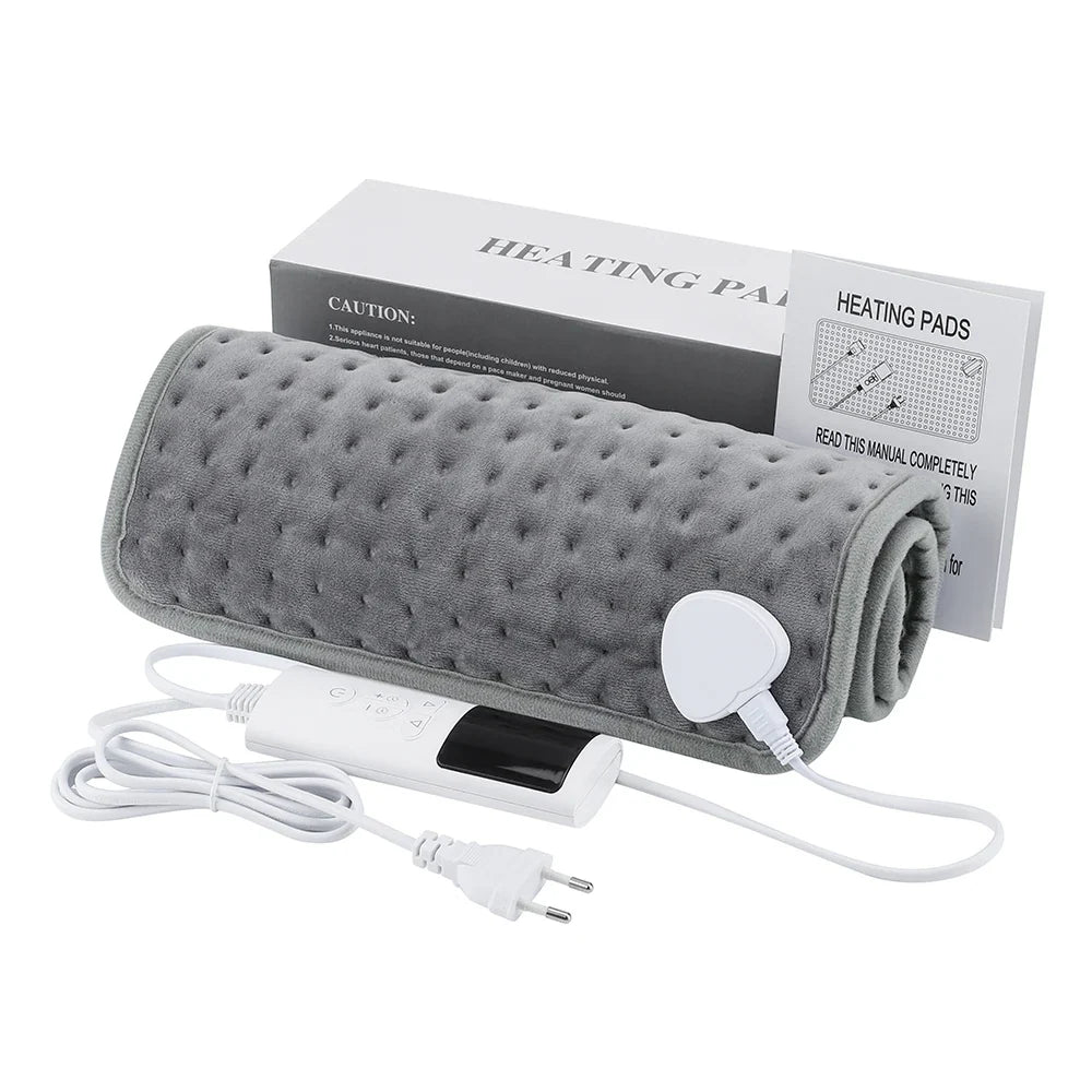 Electric Heated Blanket Mat with Timer for Bed and Sofa