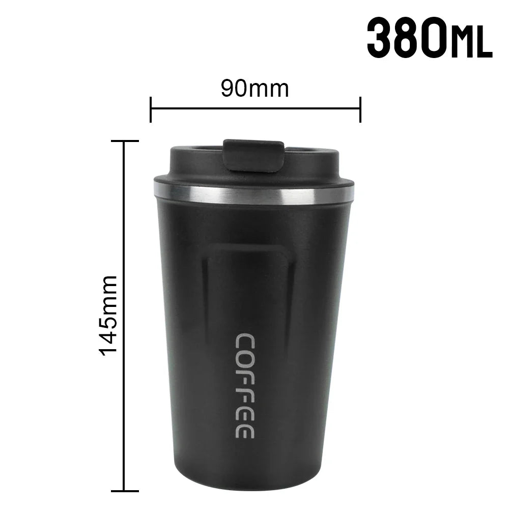 Thermo Cafe Double Stainless Steel Coffee Mug Tea Water 380