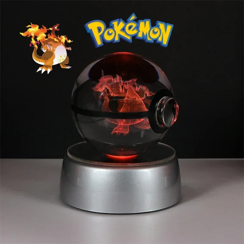 Pokémon 3D Crystal Ball with LED Light Base
