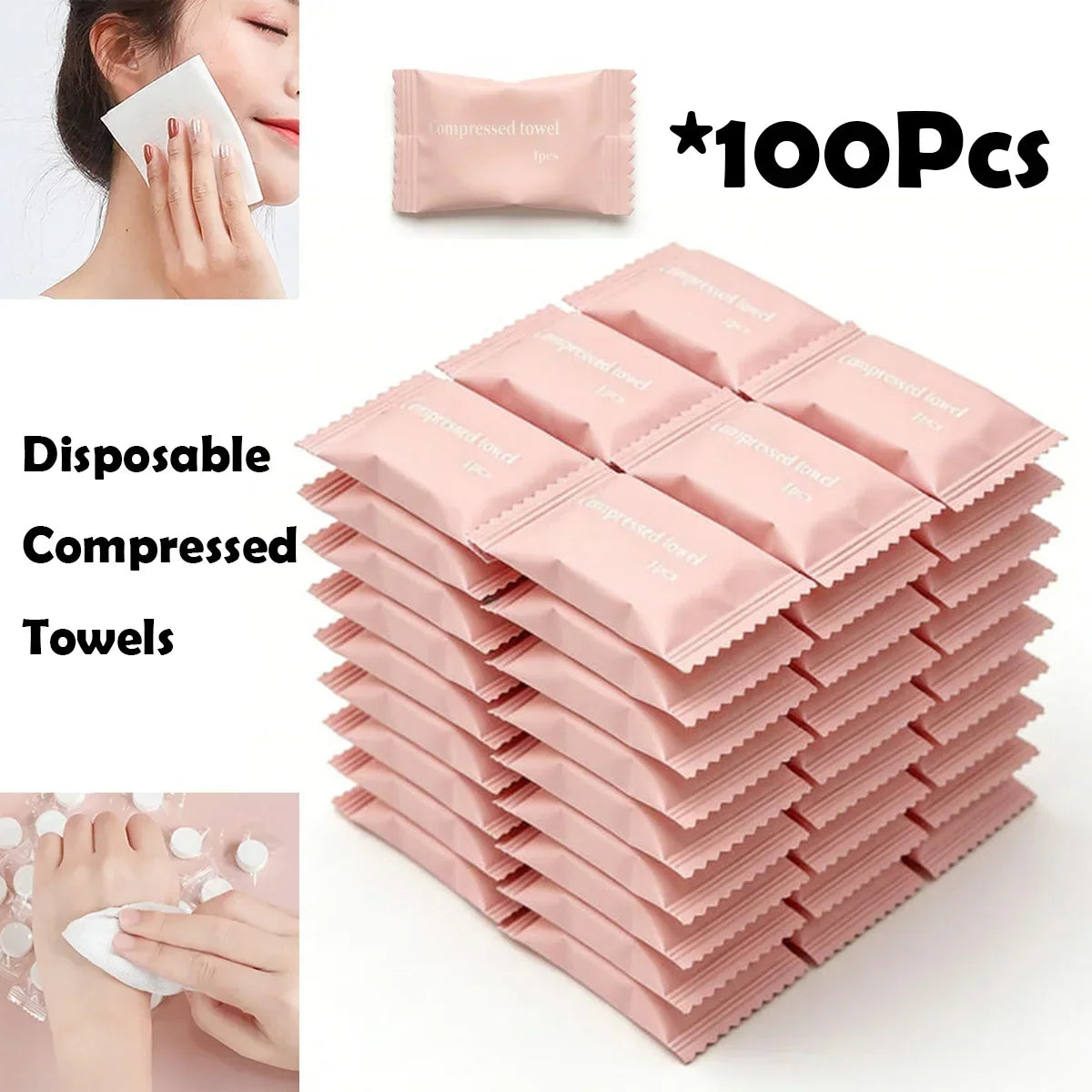 Disposable Compressed Towels – Camping & Travel (10/20/50/100pcs)