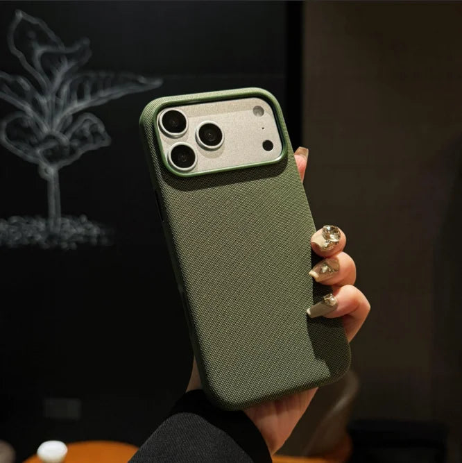 Tech Woven MagSafe Case for iPhone 17 16 15 14 13 12 11 Pro Max Plus Air – Luxury Fabric Cover