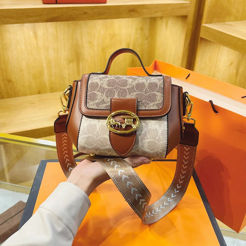 Crossbody Bag – Women's Floral PU Leather Shoulder Bag