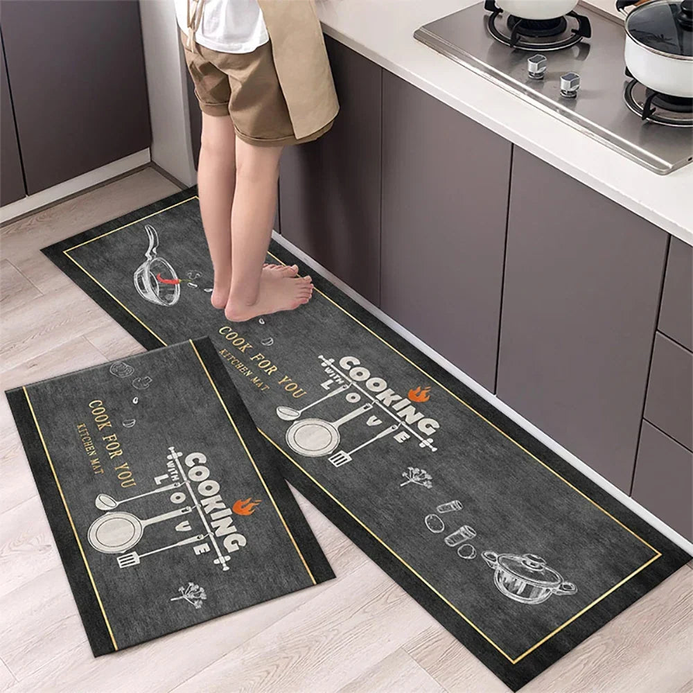 Non-Slip Kitchen Floor Mat – Soft Washable Rug for Kitchen, Bedroom & Hallway