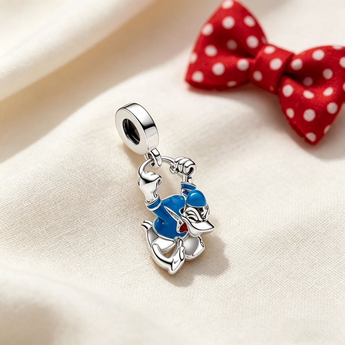 Disney Character Charm Bead – Fits Snake Chain Bracelet & Necklace