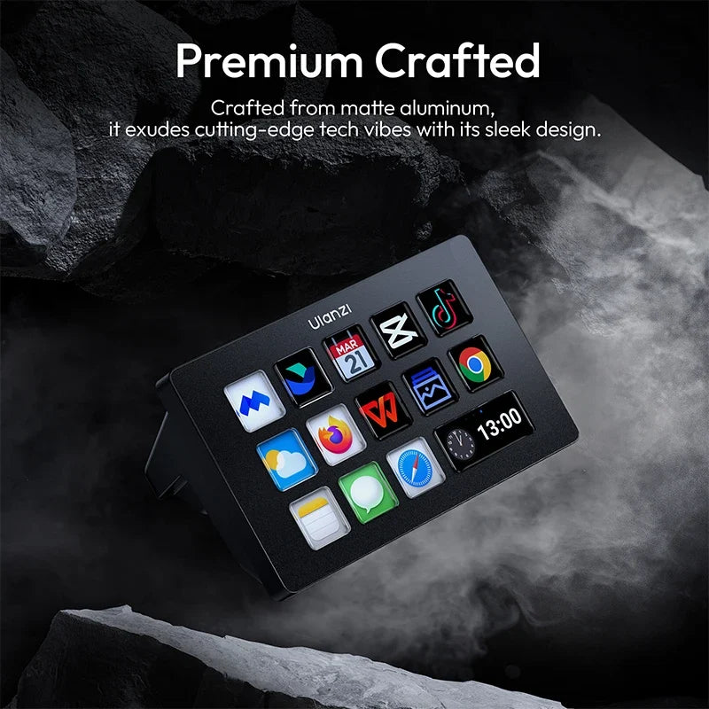 Ulanzi Stream Deck Console – LCD Macro Keypad for Streaming & Editing