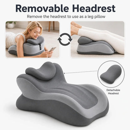 Multifunctional Memory Foam Prone Reading Pillow Relieve Neck Arm Fatigue Removable Headrest