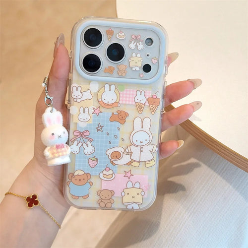 Bear Miffy Rabbit Cartoon iPhone Case