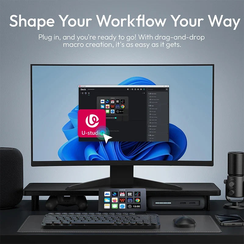 Ulanzi Stream Deck Console – LCD Macro Keypad for Streaming & Editing