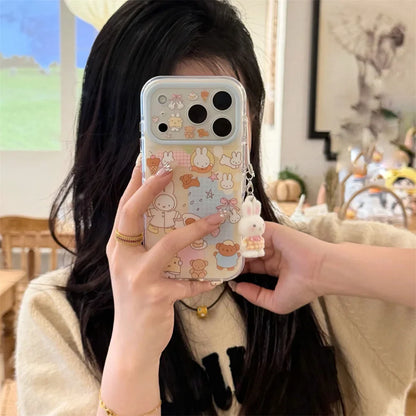 Bear Miffy Rabbit Cartoon iPhone Case