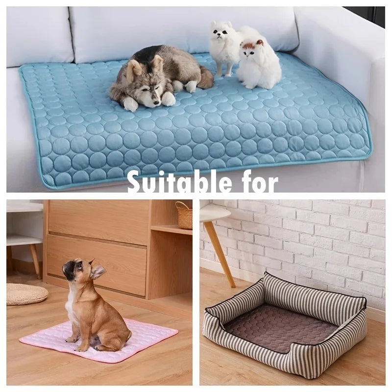 Dog Cooling Mat Summer Pet Cold Bed Extra Large Small Big Dogs Accessories Cat Durable Blanket Sofa