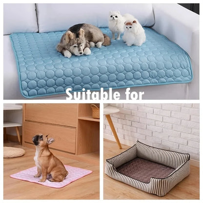 Dog Cooling Mat Summer Pet Cold Bed Extra Large Small Big Dogs Accessories Cat Durable Blanket Sofa
