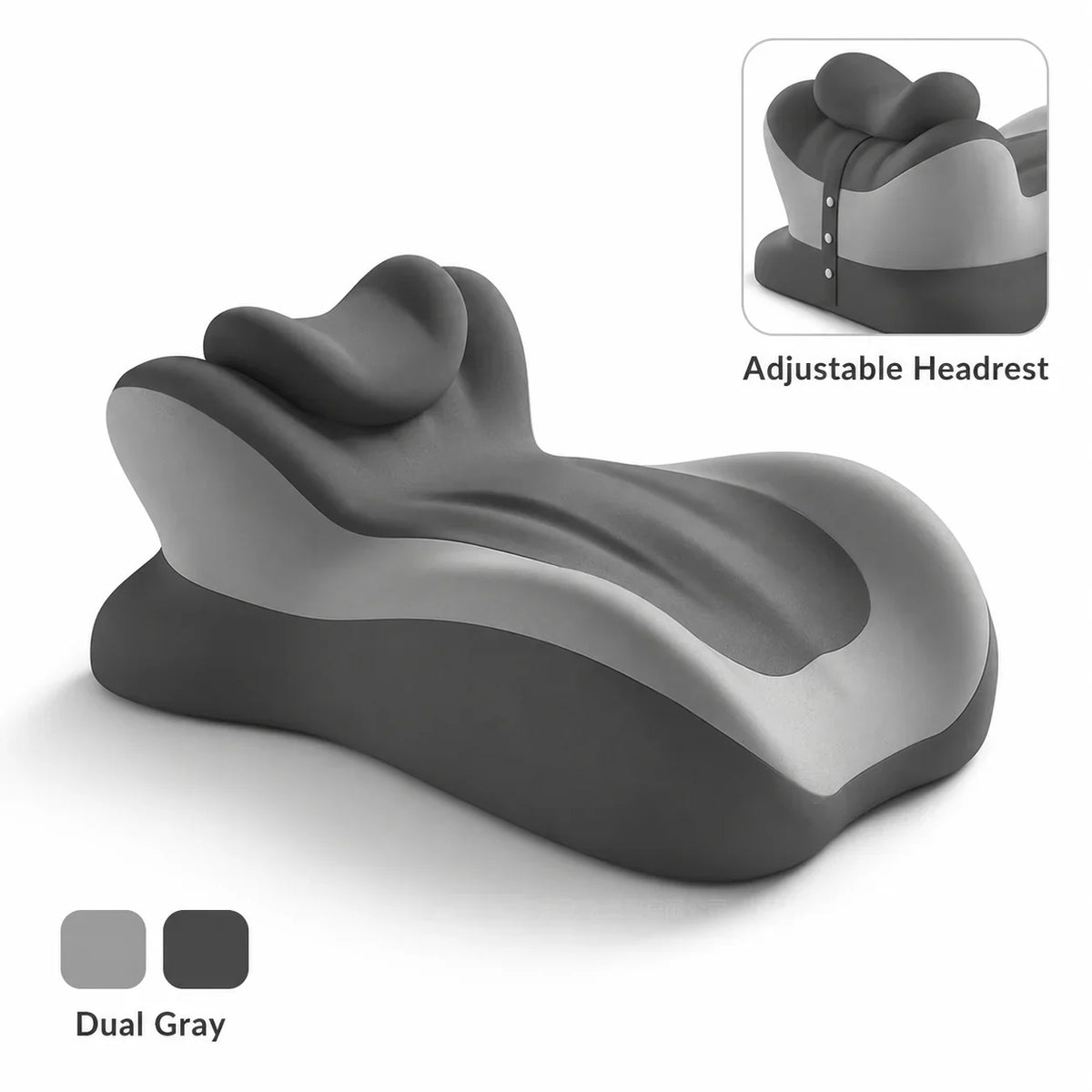 Multifunctional Memory Foam Reading Pillow with Removable Headrest