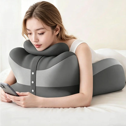 Multifunctional Memory Foam Prone Reading Pillow Relieve Neck Arm Fatigue Removable Headrest
