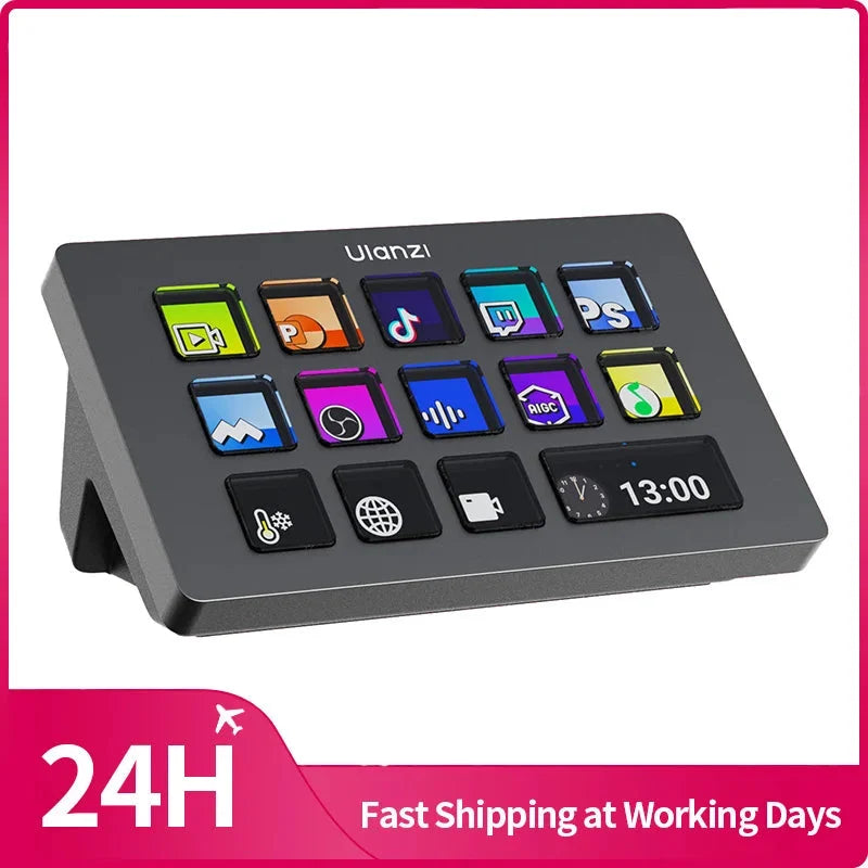 Ulanzi Stream Deck Console – LCD Macro Keypad for Streaming & Editing