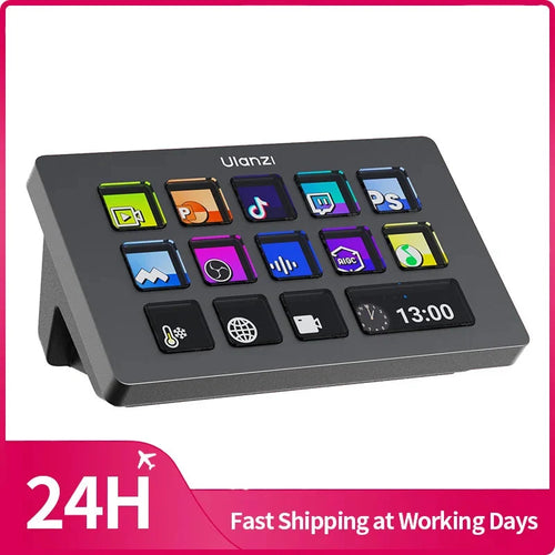 Ulanzi Stream Deck Console – LCD Macro Keypad for Streaming & Editing