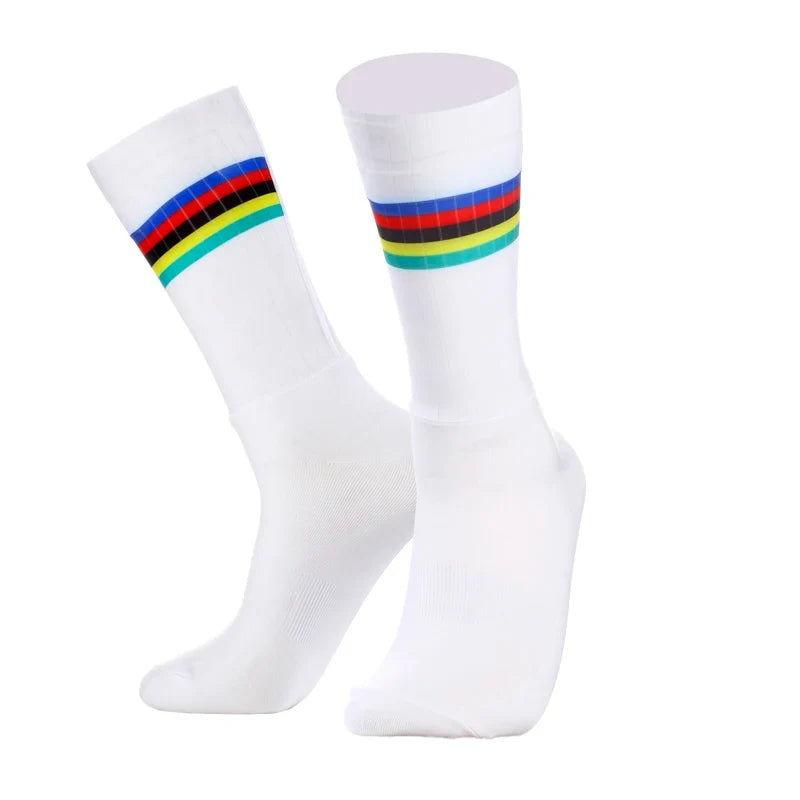 Men's Anti Slip Silicone Cycling and Running Socks