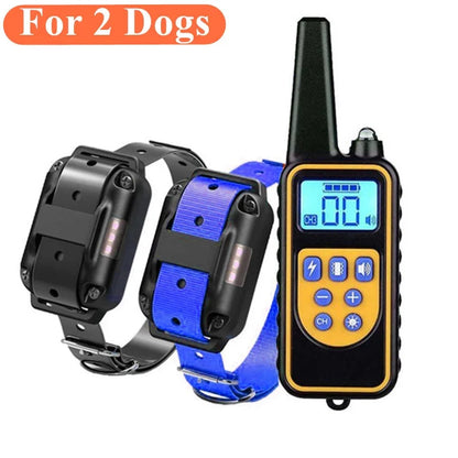 Electric Dog Training Collar Waterproof Bark Pet Remote Control Rechargeable Anti Barking Device All
