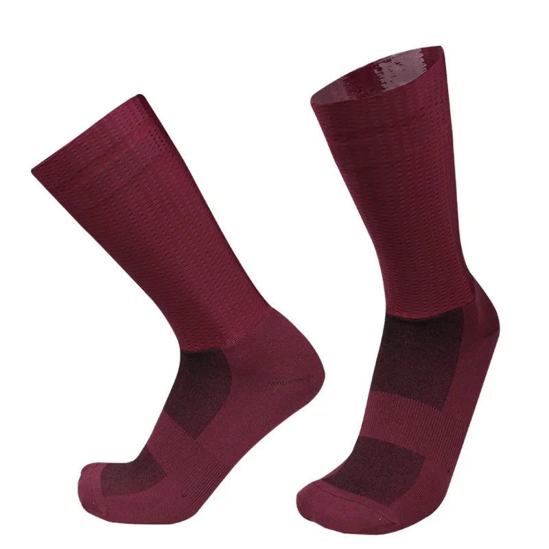 Men's Anti Slip Silicone Cycling and Running Socks
