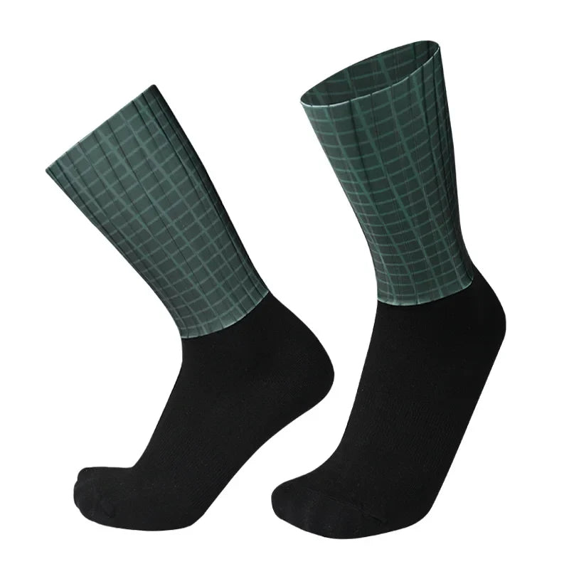 Men's Anti Slip Silicone Cycling and Running Socks