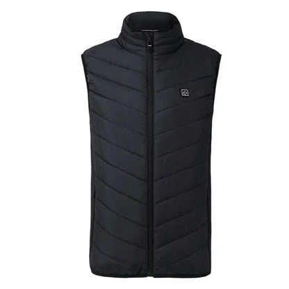 Men’s USB Heated Vest with 17 Heating Zones, Winter Outdoor Sports Waistcoat