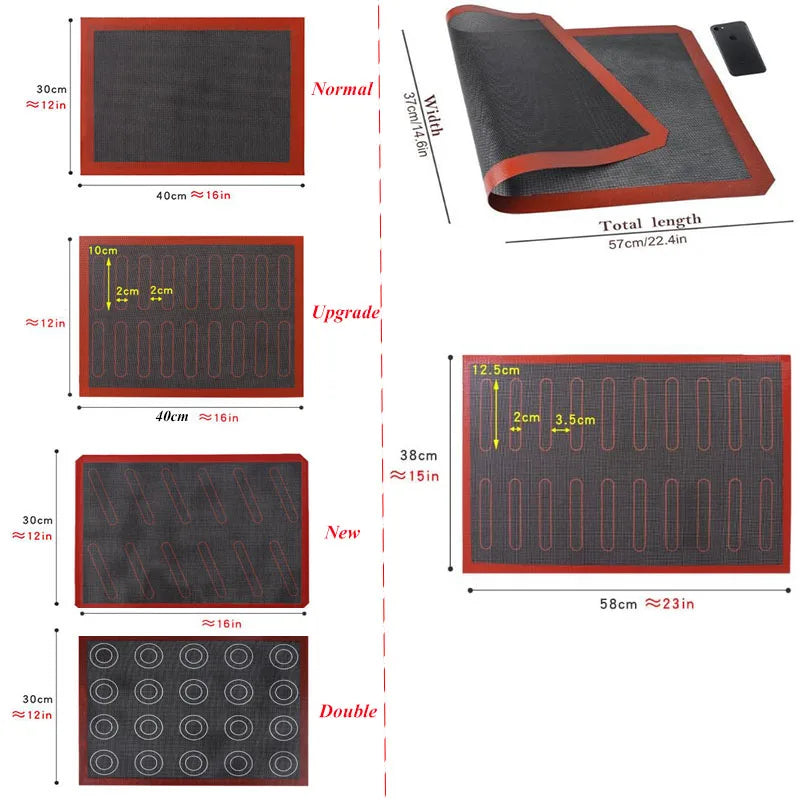 Perforated Silicone Baking Mat – Non-Stick Oven Liner for Cookies & Macarons
