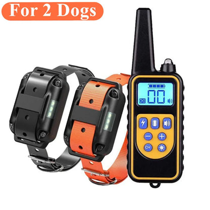 Electric Dog Training Collar Waterproof Bark Pet Remote Control Rechargeable Anti Barking Device All