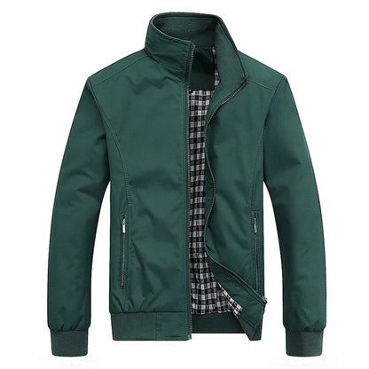 Men's Slim Fit Bomber Jacket – Casual Zip-Up Baseball Jacket
