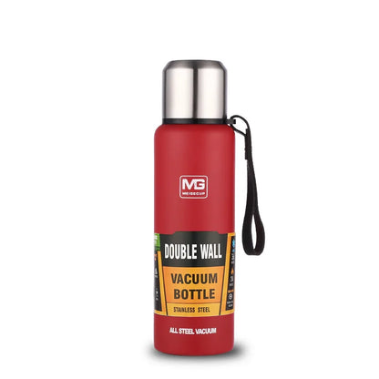 Stainless Steel Vacuum Thermos Bottle – Large Capacity Insulated Flask with Carry Bag