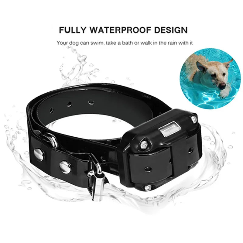 Electric Dog Training Collar Waterproof Bark Pet Remote Control Rechargeable Anti Barking Device All