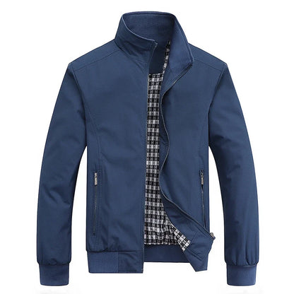 Men's Slim Fit Bomber Jacket – Casual Zip-Up Baseball Jacket