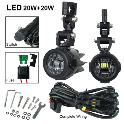 Motorcycle LED Fog Lights 40W 6000K – BMW R1200GS F800GS F700GS