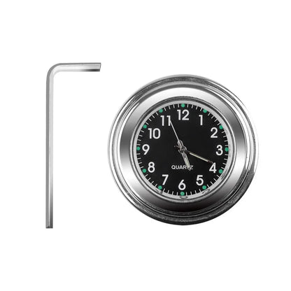 Motorcycle Handlebar Clock – Luminous Quartz, Fits 22-25mm