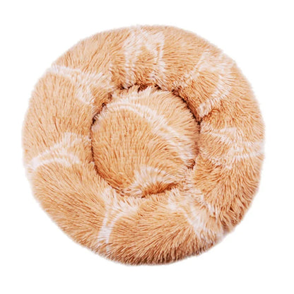 40-90cm 6 Sizes Round Pet Bed Large Dog Super Soft Cat Plush House Medium Winter Warm Sleeping