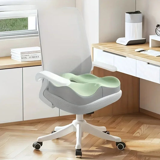 3D Ergonomic Memory Foam Seat Cushion – Washable Office Chair Pad