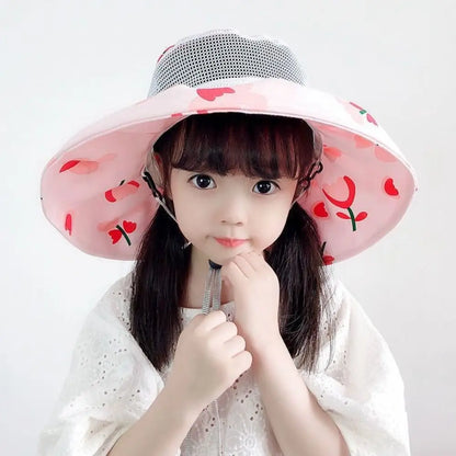 Anti UV Kids Sun Hat with Neck and Ear Protection