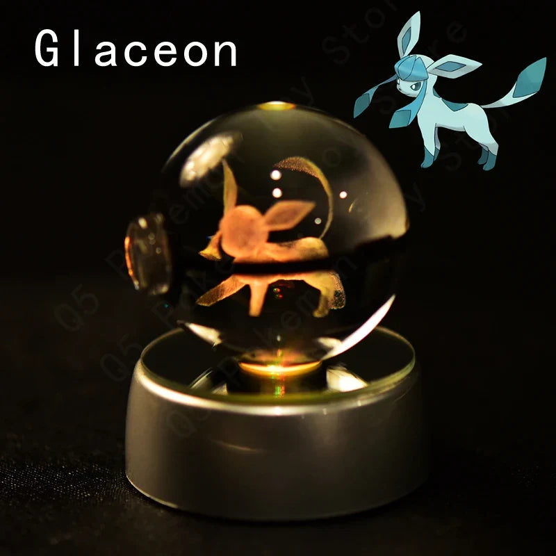 Pokémon 3D Crystal Ball Night Light with Mewtwo & Pikachu