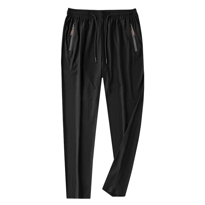 Men’s Loose Open-Crotch Sports Pants with Invisible Zipper, Plus Size