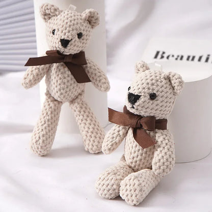 Mini Teddy Bear Plush Keychain – Soft Stuffed Doll for Party & Wedding Gifts
