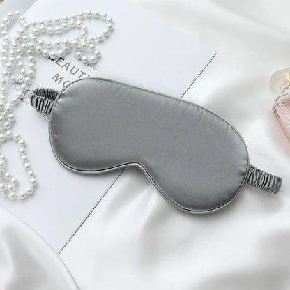 Double-Sided Silk Sleep Eye Mask, Breathable Light-Blocking Travel Blindfold