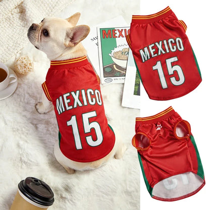 Dog Basketball Jersey – Breathable Mesh Sports Shirt for Dogs