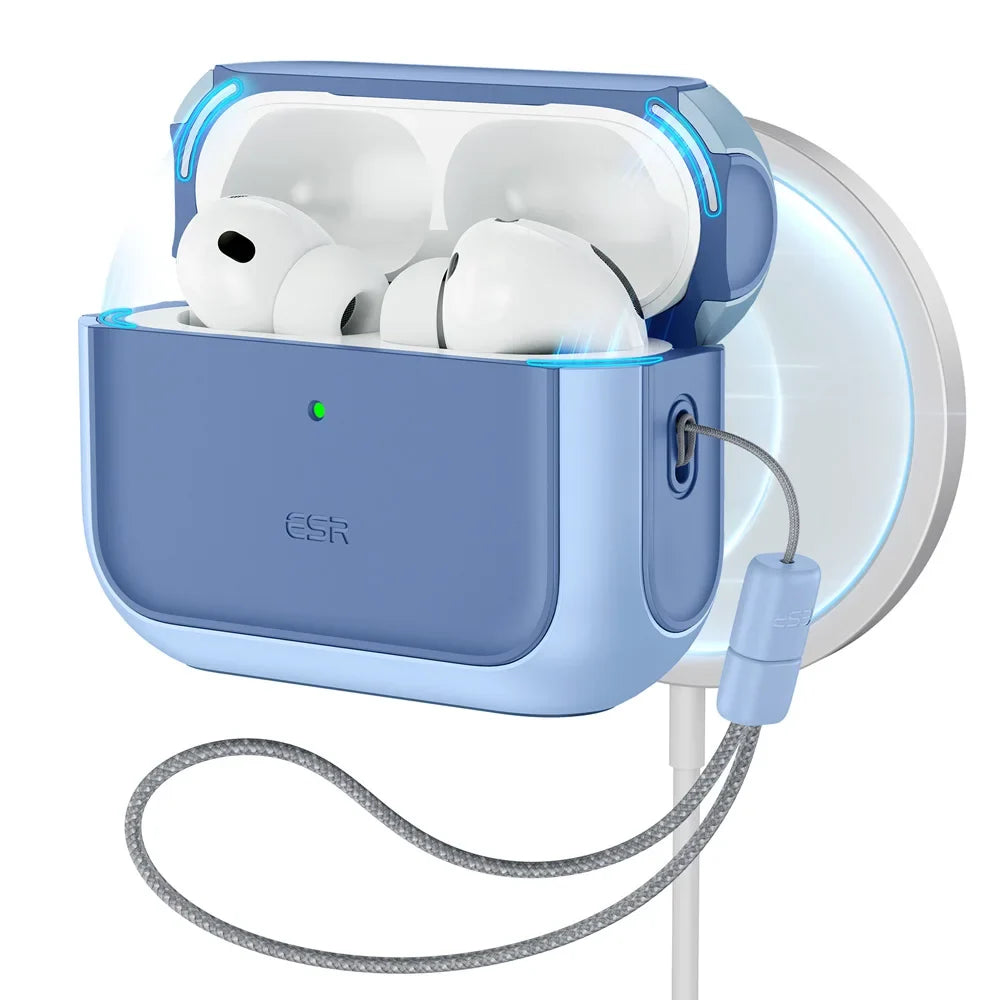 ESR AirPods Pro Case – Heavy-Duty Drop Protection with Carabiner Clip