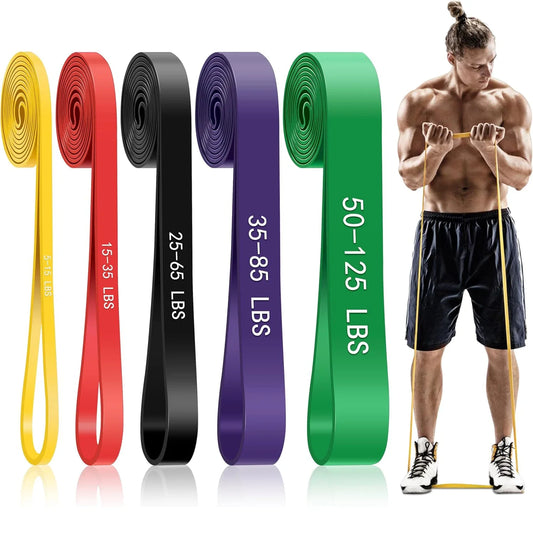5-Level Pull Up Assistance Bands Men Women Full-Body Training Physical Therapy Home Gym