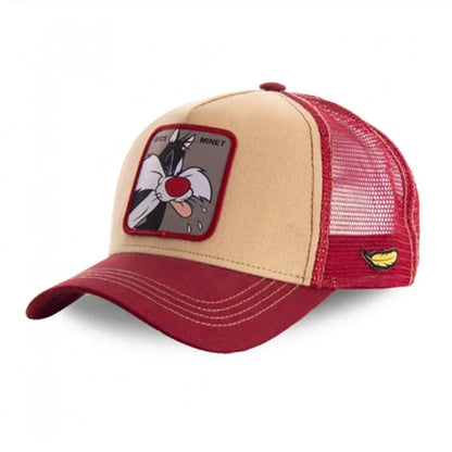 Unisex Anime Cartoon Cotton Trucker Snapback Cap