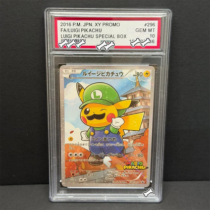 Luigi Pikachu Special Box Base Set Game Grey Hat Van Gogh Proxy Card Toy