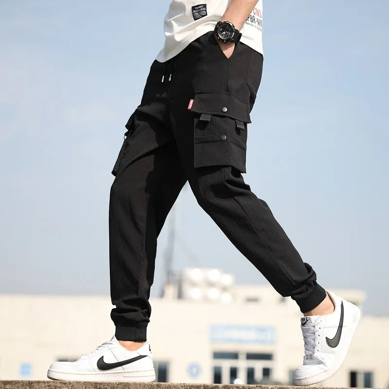 Men’s Multi-Pocket Tactical Work Pants, Casual Training & Hiking Trousers