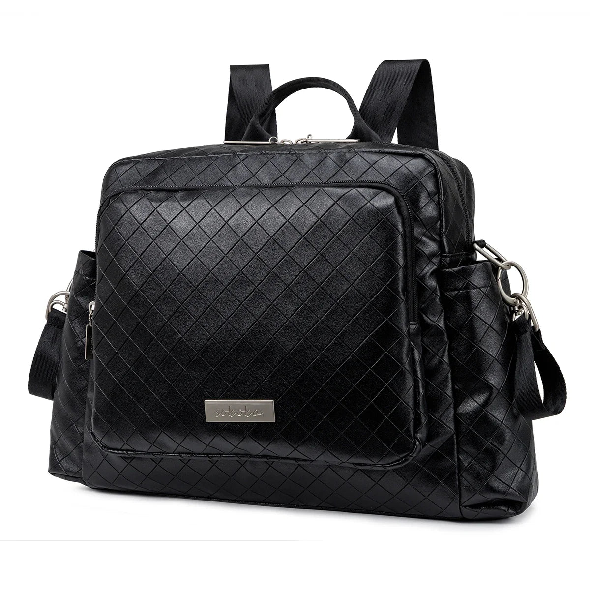 Diaper Bag Backpack – Large Waterproof Quilted Mom Bag